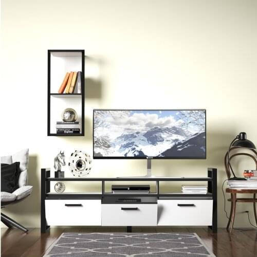 Mother of pearl Tv Stand Tv Unit White Black