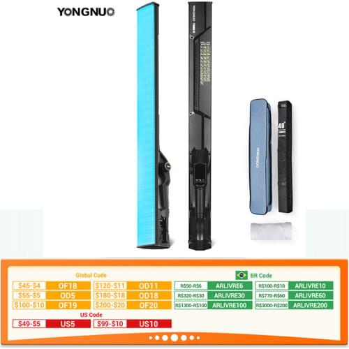 Yongnuo YN660 Handheld 3200K-5500K RGB Colorful Ice Stick LED Video Light Touch Adjusting Controlled by Phone App