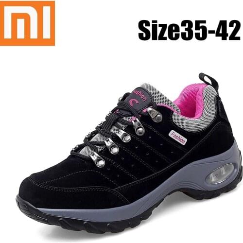 Xiaomi Women Sneakers Outdoor Shockproof Anti-skid Mountain Hiking Shoes Waterproof Comfortable Walking Shoes Trekking Climbing
