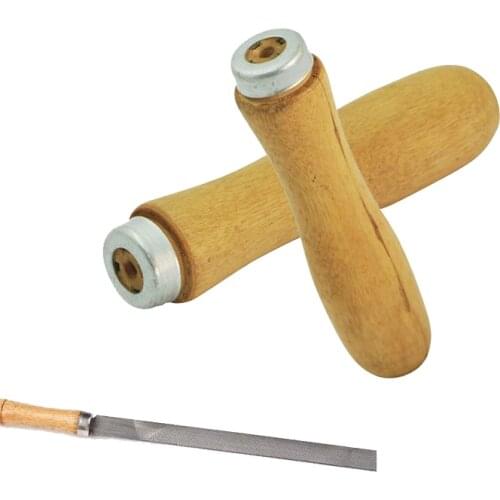 2pcs Wood File Handle For Diamond Files Ceramics Glass Alloys Polishing Tool Jewellery Tools Kit 93*27mm