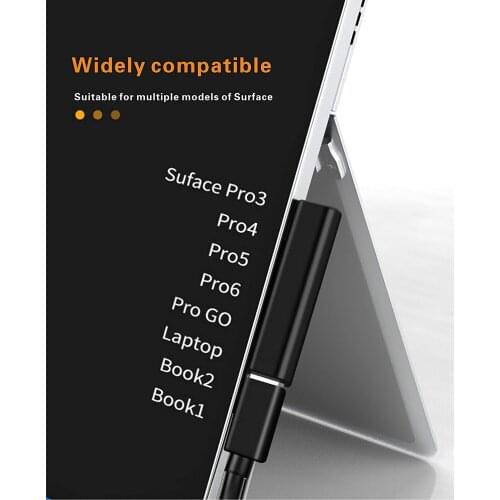 Delippo Type-c Female to Microsoft Surface Magnetic PD Fast Charging Adapter Compatible with Surface Pro 3/4/5/6 Pro GO Laptop