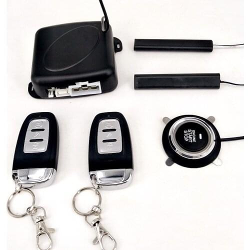 Auto Car Alarm Engine Starline Push Button Start Stop Lock Ignition Switch Keyless Entry System Starter Anti-theft System