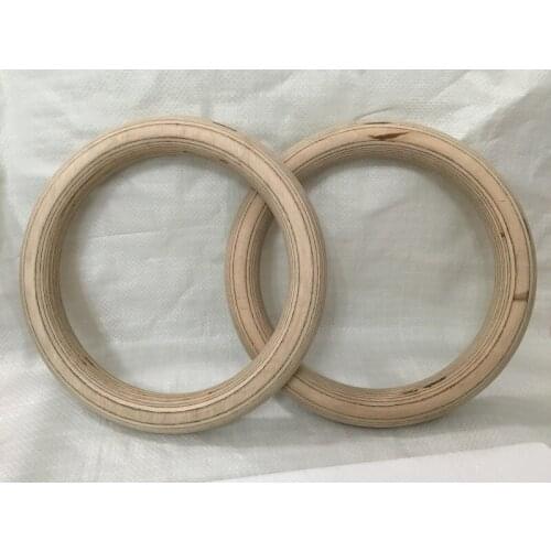 Free shipping 2pcs/lot wood wooden 1.1" 28mm Portable Gymnastics Rings home fitness Gym crossfit strength training