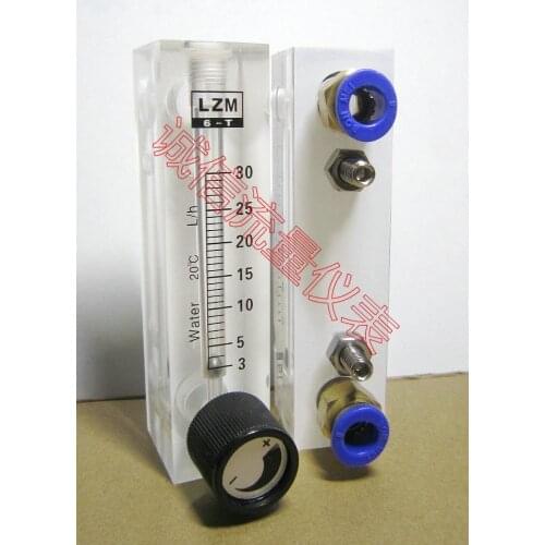 3~30L/h Fast Joint Connection of LZM-6T Adjustable Flow Meter Panel Small Flow Meter