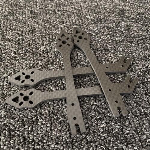 Explorer LR4 178mm 4inch Carbon Fiber Micro Long Range Frame Kits Replacement Front Rear Arm 2PCS DIY Parts