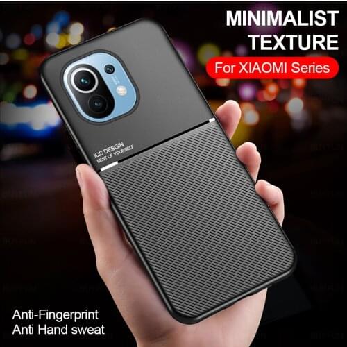 Cowhide Pattern Magnetic Mobile Case For Xiaomi Mi 11 Lite XiaoMi11 Mi11 11Lite 6.55" Multi-function Creative Mobile Phone Shell