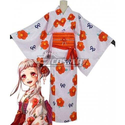 Jibaku Shounen Hanako-kun Yashiro Nene Yukata Kimono Dress Yukata Dress Outfit Halloween Girls Cosplay Costume E001