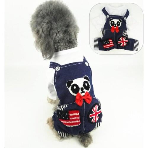 Traumdeutung Autumn Spring Small Dogs Overalls Jumpsuit Jeans Dog Clothes For Pets Pajamas Costume Cats Clothing hundekleider
