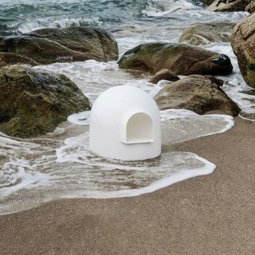 Enclosed Cats Litter Box Outdoor Training Cat Toilet Deodorizing Kitty Plastic Bedpans Anti-splashing Pets Sand Basin Supplies