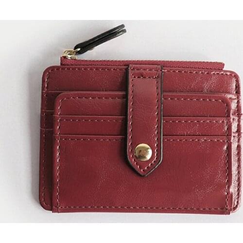 Leather Coin Purse Child Wallet Crazy Horse Small Money Bag Girls Key Holder Men Card Case Women Mini Pouch Dropshipping