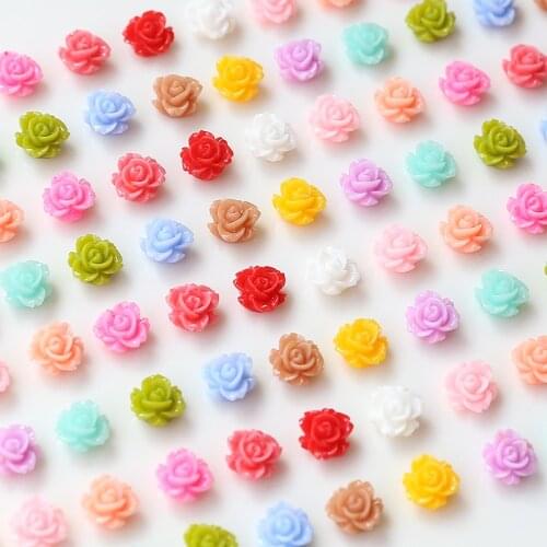 Mini Camellia Resin Patch Color Complete DIY Handmade Jewelry Accessories Earring Hairpin Nail Material