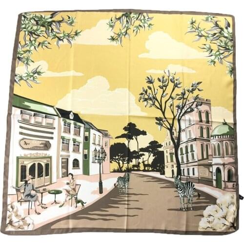 70*70 fashion explosion models selling small square scarves cotton twill silk scarf printed shawl, women headband