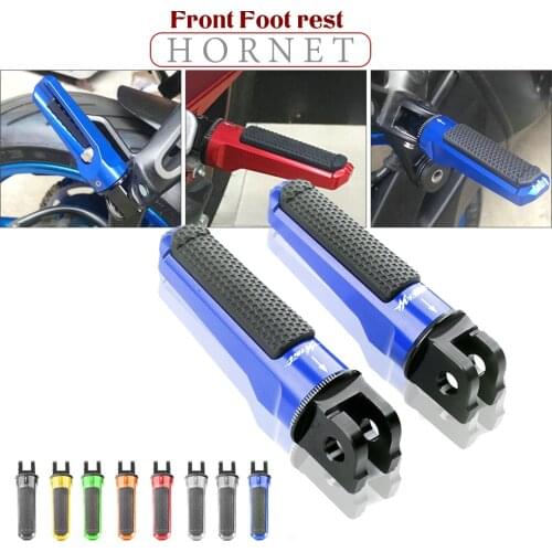 Motorcycle CNC Aluminum Rear Foot Pegs Footrest Passenger Footpegs for HONDA CB600F CB599 600 CB1000R HORNET CB 200 900 400