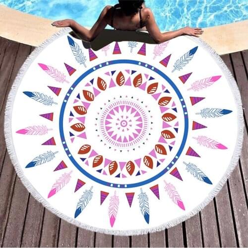 Lotus Flower Tassels Geometry Indian Mandala Tapestry Wall Hanging Beach Throw Mat Hippie Bedspread Gypsy Yoga Mat Blanket