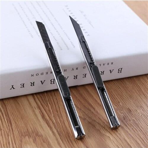 Office Portable small stainless steel art knife mini small art knife cut paper knife metal flat tip