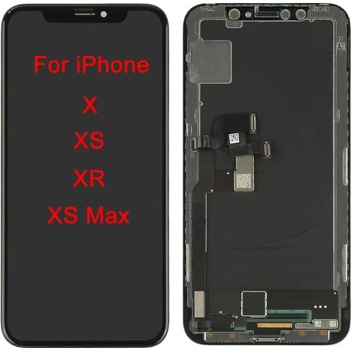Original Tested XSMax LCD For Apple iPhone X XS XR XS Max Display Screen Replacement Lens Pantalla with Great 3D Touch Digitizer
