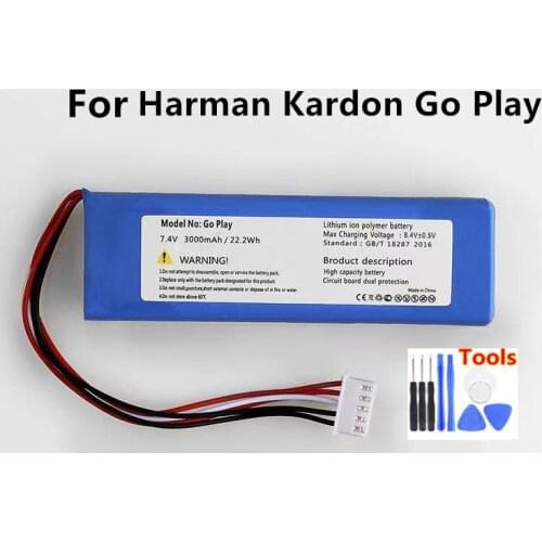 Original GSP1029102 01 3000mAh Replacement Battery For JBL Harman Kardon Go Play Mini Speaker Li-Polymer Batteries+ Tools