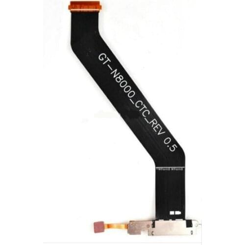USB Charging Port Board With Microphone Motherboard Connector Flex Cable For Samsung Galaxy Note 10.1 N8000 / N8010