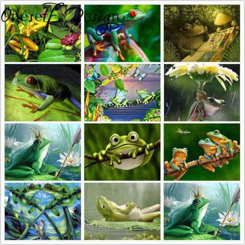 2019Hot Diy 5D Diamond Painting Cartoon frog Diamond Mosaic Sale 5D Diamond Embroidery Animal Rhinestone Pictures Diamond Mosaic