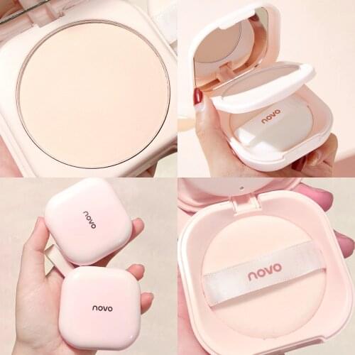 Honey Peach Oil Control Face Powder Waterproof Long Lasting Fixed Makeup Moisturizing Soft Touch Nourish Natural Pressed Powder