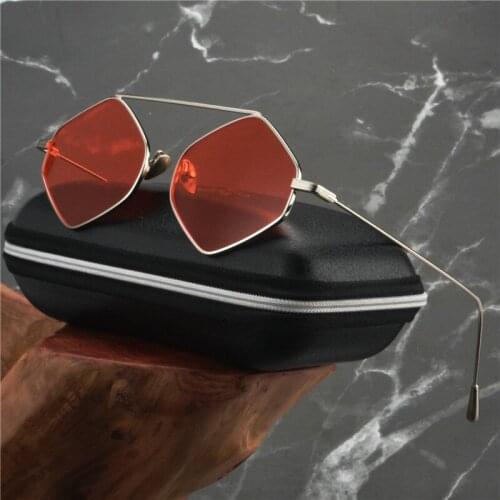 Sexy Women Purple Sunglasses Women Brand Designer Vintage Hip Hop Goggles Metal Men Square Sun Glasses Retro Yellow Glasses NX