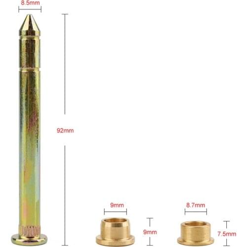 Door Hinge Pins Pin and Bushing Repair Kit Compatible For Ford F150 F250 1996-1997