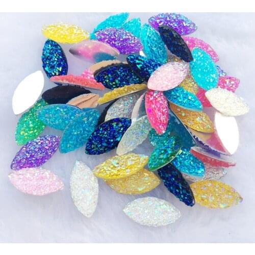 DIY160pcs AB Resin Rhinestone shiny crystal horse eye flat back scrapbook diy wedding decorating party resin strass
