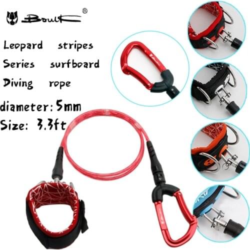 Bright red underwater sports safety rope Diving sports safety diving anti-artifact diving rope