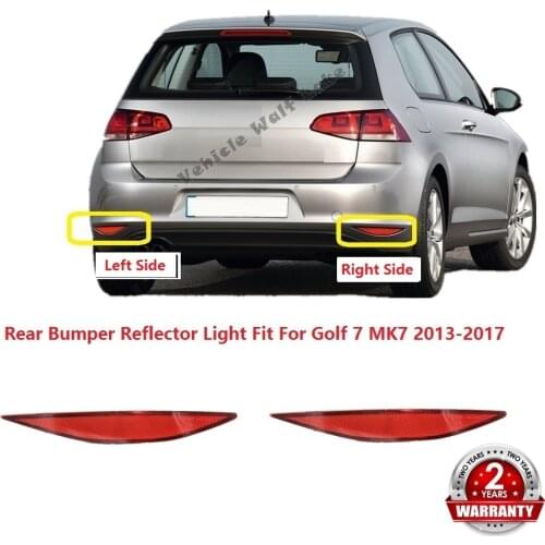 For VW Golf 7 A7 MK7 2013 2014 2015 2016 2017 Car-Styling Rear Tail Bumper Corner Reflector Decorative False Light Lamp