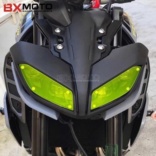 For YAMAHA MT-09 MT09 FZ-09 FZ09 MT FZ 09 2017-2019 Motorcycle Headlight Guard Head Light Shield Screen Lens Cover Protector