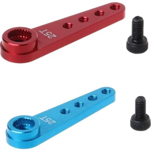 1PC 25T Metal Extension Steering Servo Arm Horn with Screw Set for RC Car Crawler Parts