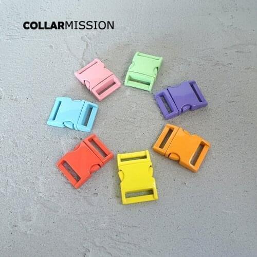 100pcs/lot spray paint metal clasp quick side release 20mm webbing DIY pet collar suppliesl 7 colours