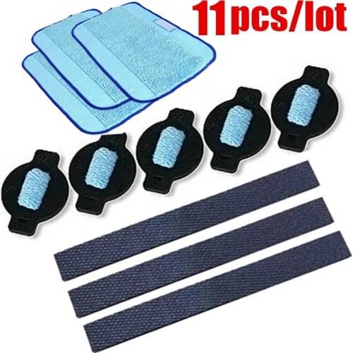 11Pcs/Lot Robot Wheel Tire Mop Cloth Water Cap Replacment For iRobot Braava 320 380 381 380T 390 390T Mint 4200 4205 5200 5200C