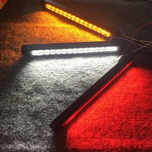 2PCS 15LED Rear Light 12V Trailer Stop Signal Trailer LED Lights 24V Truck Lights LED Tail Light 10-30V Tail Brake Light