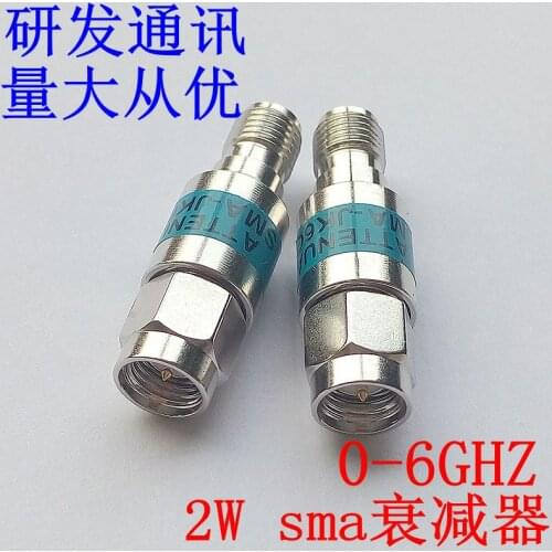 2W 0-6GHz sma-jk triple alloy RF attenuator / 1-30db