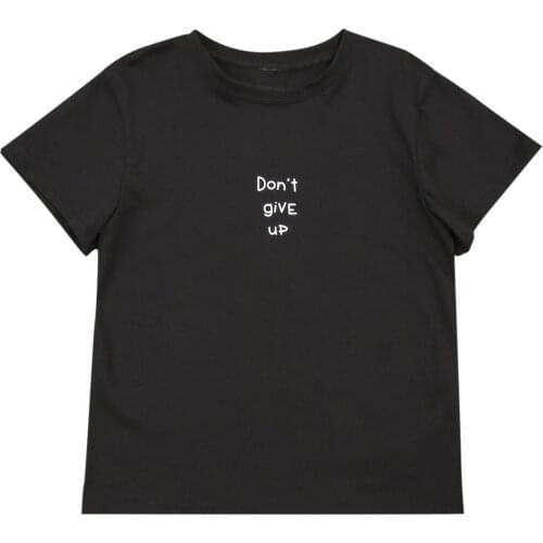 2021 Summer Children Kids Baby Short Sleeve Letter Print T-shirt Stylish Round Neck Tops for Children Boys Girls Hot Sale