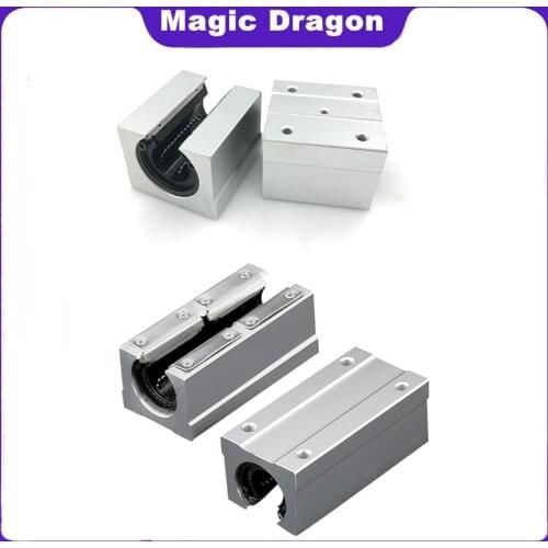 4pcs/lot Free shipping SBR12UU SBR16UU SBR10UU SBR10LUU SBR12LUU 16mm Linear Ball Bearing Block CNC Router SBR16 linear guide 3D