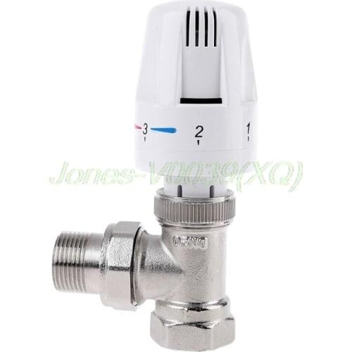 Automatic Thermostat Temperature Control Valve Thermostatic Radiator Valve Angle Floor Heating Special Valve Copper DN15 DN20