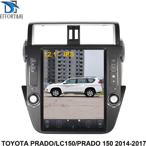 12.1 inch Tesla style Android 9.0 Car GPS Navigation For TOYOTA PRADO/LC150/PRADO 150 2014-2017 Auto Car radio multimedia player