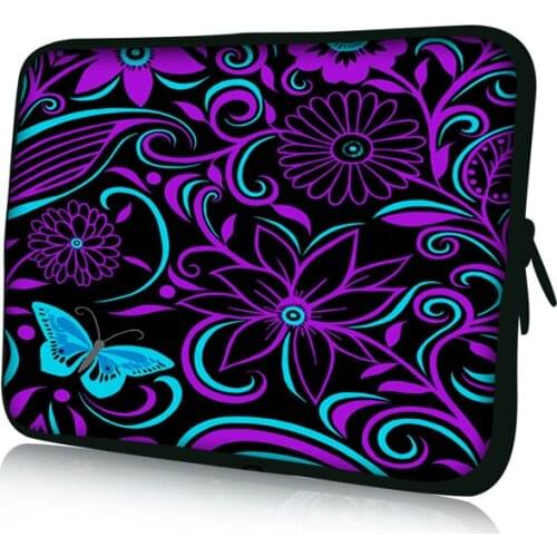 Flower Laptop Sleeve Case Bag For Macbook Air 11 12 13 Pro 13 15 Handbag 13.3"15.4" 15.6" Notebook Case Cover For Dell HP Lenovo