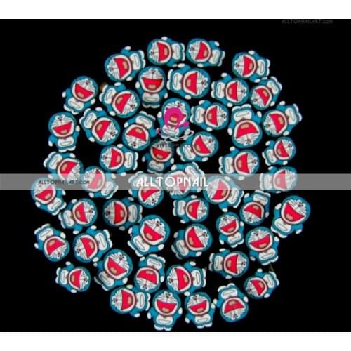 Doraemon 50pcs/lot Big size Nail Art Fimo Canes Rods Decorations Sticker Cartoon
