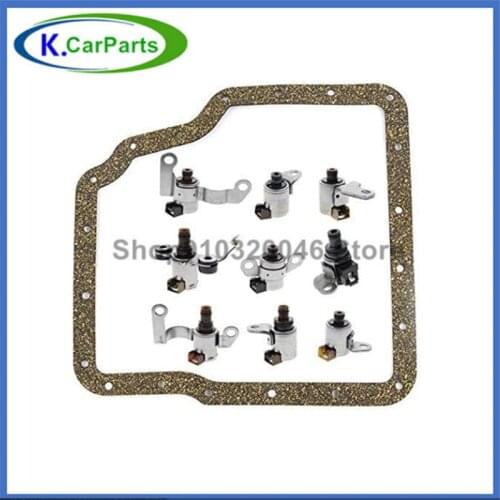 JF506E GreatTransmission Shift Solenoid Gearbox Kit Set 9pc & Gasket for Nissan Mitsu Mazda Rover Volkswagen Remanufactured