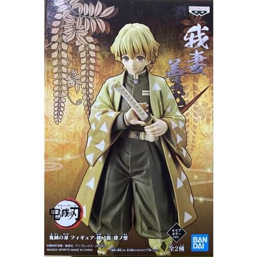 Tronzo Original BANPRESTO Demon Slayer Kimetsu no Yaiba Agatsuma Zenitsu PVC Action Figure Model Tanjirou Figurine Toys Gifts