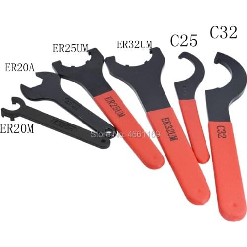 ER8 ER11 ER16 ER20 ER25 ER32 ER40 APU08 APU13 APU16 C25 C32 C40 CNC tool holder nut wrench