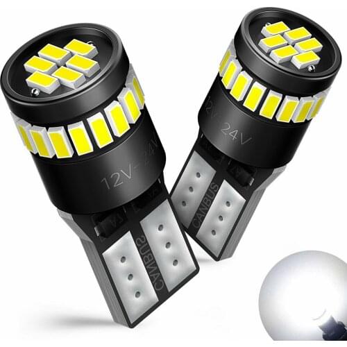 2X T10 501 194 W5W SMD 24 LED Car HID White CANBUS Error Free Wedge Lights Bulb Energy Saving Highlight Strong Stability
