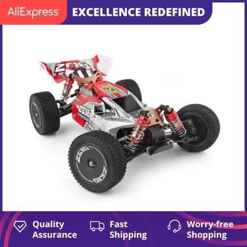 LazyChild WLtoys 2.4G Racing RC Car Competition Metal Chassis Electric RC Formula Car Remote Control Toys For Children