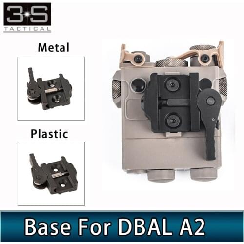 Metal Aluminum/ Plastic Light Base Mount For Tactical DBAL A2 FLashlight For Picatinny Rail Light Mount Aapter Accessory
