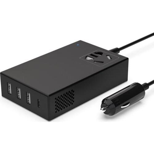 Multi-function Car Inverter/Charger 12V/24V to 220V 3USB Car Socket Power Converter 150W For Tablet Phone Notebook PD