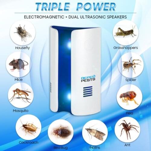 Bread Type Multi-functional Ultrasonic Electronic Repeller Repels Mice Bed Bugs Mosquitoes Mosquito Repellent Home UK/EU/US Plug