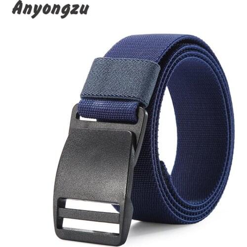 Fashionable Quick-drying Outdoor Elastic Men Nylon Belt Strong Durable Plastic Steel Agio Simple Joker Canvas Leisure Waistband
